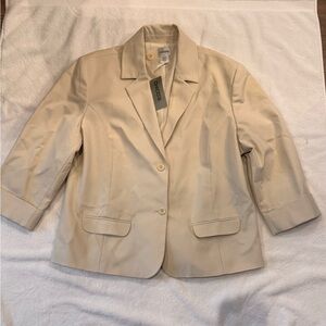 CHICO’S WOMAN BLAZER SIZE 3 staten novak chino NWT